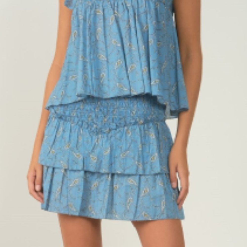 Elan Skirt Smock WB layered Blue